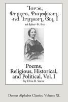 Poems, Religious, Historical, and Political, Volume 1 1535480785 Book Cover