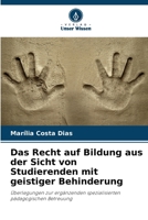 Das Recht auf Bildung aus der Sicht von Studierenden mit geistiger Behinderung (German Edition) 6208364590 Book Cover