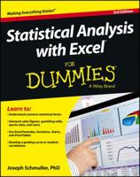 Statistical Analysis with Excel For Dummies 0470454067 Book Cover