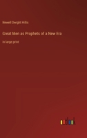 Great Men as Prophets of a New Era: in large print 3387069189 Book Cover