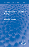 The Relation of Wealth to Welfare 1032184469 Book Cover