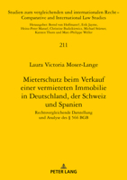 Mieterschutz beim Verkauf einer vermieteten Immobilie in Deutschland, der Schweiz und Spanien (Studien Zum Vergleichenden Und Internationalen Recht / Compa) 3631844840 Book Cover