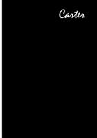 Carter : Collectible Notebook 1723134139 Book Cover