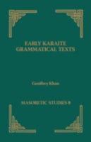 Early Karaite Grammatical Texts 1589833538 Book Cover