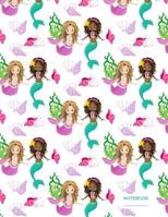 Notebook: Mermaid Pattern (3) Standard College Ruled Paper 1720292027 Book Cover