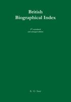 British Biographical Index 359834807X Book Cover