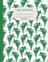 Handwriting Paper: Cute dragon dinosaur winter themed practice hand writing paper. Pre K 3rd grade. Double lined dotted guide. Large format 8.5x11 1709993790 Book Cover