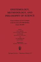 Epistemology, Methodology, and Philosophy of Science ("Erkenntnis") 9027719128 Book Cover