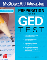 McGraw-Hill Education Preparation for the GED Test, Fourth Edition 1264258224 Book Cover