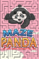 Maze Panda: Totally Awesome Mazes and Puzzles for kids teens and adults B08VRMMY3G Book Cover