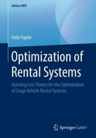 Optimization of Rental Systems: Queuing Loss Theory for the Optimization of Cargo Vehicle Rental Systems 3658243120 Book Cover