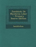 Jamblichi De Mysteriis Liber 114478865X Book Cover