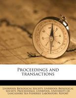 Proceedings and Transactions; Volume 29 1245131354 Book Cover