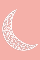 Notebook: Pink Crescent Moon Designer College Ruled Lined Blank Notebook Journal Notepad 1691928380 Book Cover