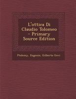 L'Ottica Di Claudio Tolomeo 1287729436 Book Cover