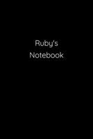 Ruby's Notebook: Notebook / Journal / Diary - 6 x 9 inches (15,24 x 22,86 cm), 150 pages. 1692266101 Book Cover