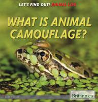 What Is Animal Camouflage? 1680480014 Book Cover