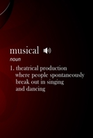 Notebook: Small Journal For Boradway Musical Fans And Theater Nerds I Funny Gift For Actor, Actress And Theatre Lovers 1679257021 Book Cover