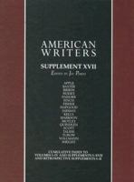 American Writers, Supplement XVII: Max Apple to Franz Wright 0684315173 Book Cover