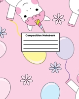 Composition Notebook: Kids Unicorn School Composition College Ruled Notebook B083XX4JK4 Book Cover
