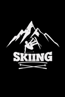 Skiing: 6x9 Skiing blank with numbers paper notebook notes 1671430387 Book Cover