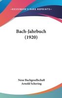Bach-Jahrbuch 1016923805 Book Cover