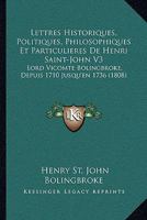 Lettres Historiques, Politiques, Philosophiques Et Particulières, Depuis 1710 Jusqu'en 1736... 1160744971 Book Cover