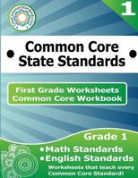 First Grade Common Core Workbook: Worksheets 1499115628 Book Cover