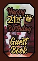 Happy 21st Birthday Guest Book: 21 Boardgames Celebration Message Logbook for Visitors Family and Friends to Write in Comments & Best Wishes Gift Log (Birth Day Guestbook) 1092712771 Book Cover