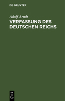 Verfassung Des Deutschen Reichs 311126369X Book Cover