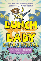The First Helping (Lunch Lady Books 1 & 2): The Cyborg Substitute and the League of Librarians 0593377427 Book Cover