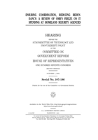 Ensuring coordination, reducing redundancy: a review of OMB's freeze on IT spending at homeland security agencies B0851LY956 Book Cover
