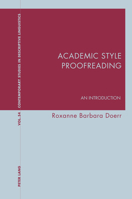 Academic Style Proofreading: An Introduction 1800797303 Book Cover