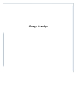 Sleepy Grandpa: A short-length play for screen B0BQXW1FFX Book Cover