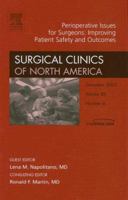 Perioperative Issues for Surgeons, An Issue of Surgical Clinics (The Clinics: Surgery) 1416027955 Book Cover