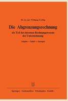 Die Abgrenzungsrechnung 3409140018 Book Cover