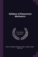 Syllabus of Elementary Mechanics 1341816915 Book Cover