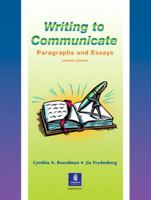 Writing to Communicate: Paragraphs and Essays (Second Edition) 013027254X Book Cover