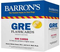 GRE Flashcards: 500 Flashcards to Help You Achieve a Higher Score 143807901X Book Cover