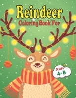 Reindeer Coloring Book For Kids 4-8: Animals Coloring Book For Kids Aged 4-8 B08NDZ2R2P Book Cover