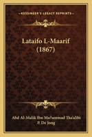 Lataifo L-Maarif (1867) 1160740682 Book Cover
