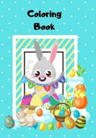 Coloring Book: Coloring book for kids . 50 Easter drawings and 50 graph paper pages 5X5 . Activity book and best easter gift B08YDDV17H Book Cover
