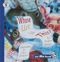 Whose List Is This (Let Me Read Series, Level 1) 0673363341 Book Cover