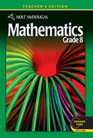 Holt McDougal Mathematics Grade 8, Teacher's Edition 0547647271 Book Cover