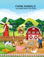 Farm Animals coloring book For Girls: Farm Animals coloring book For Adults B0F78KB2VV Book Cover