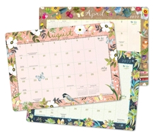 Katie Daisy 2021 - 2022 Desk Pad Calendar (17-Month Aug 2021 - Dec 2022, 18.75" x 13.5") 1631368176 Book Cover