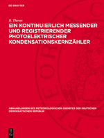 Ein Kontinuierlich Messender Und Registrierender Photoelektrischer Kondensationskernzähler 3112786645 Book Cover
