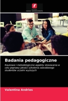 Badania pedagogiczne: Naukowe i metodologiczne aspekty stosowania w celu poprawy jakości szkolenia zawodowego studentów uczelni wyższych 6203160539 Book Cover