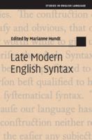 Late Modern English Syntax 1108403875 Book Cover