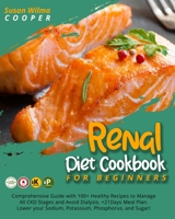 Renal Diet Cookbook for Beginners: Comprehensive Guide with 100+ Healthy Recipes to Manage All CKD Stages and Avoid Dialysis. +21Days Meal Plan. Lower your Sodium, Potassium, Phosphorus, and Sugar!!! 1801209391 Book Cover